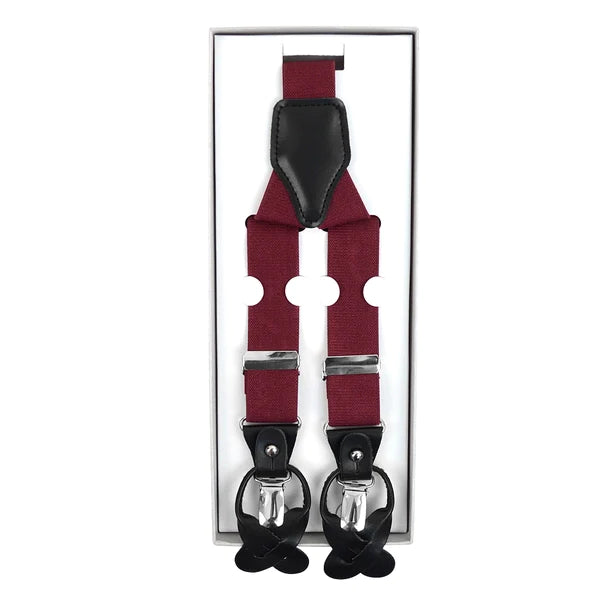 Convertible Button & Clip Suspenders