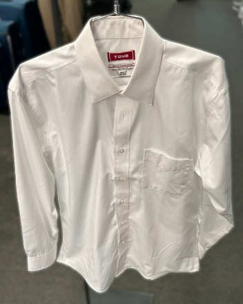 Tour/Athletic Fit Dress Shirt 15 / SS / White