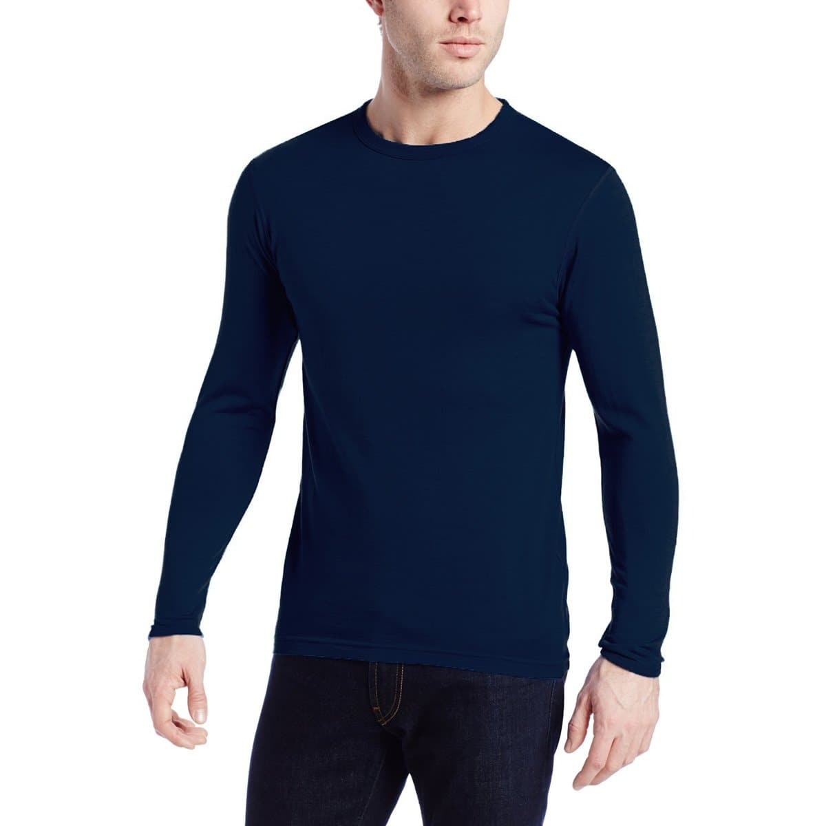 Minus33 Merino Wool Men's Crewneck Black Large L Long Sleeve Minus