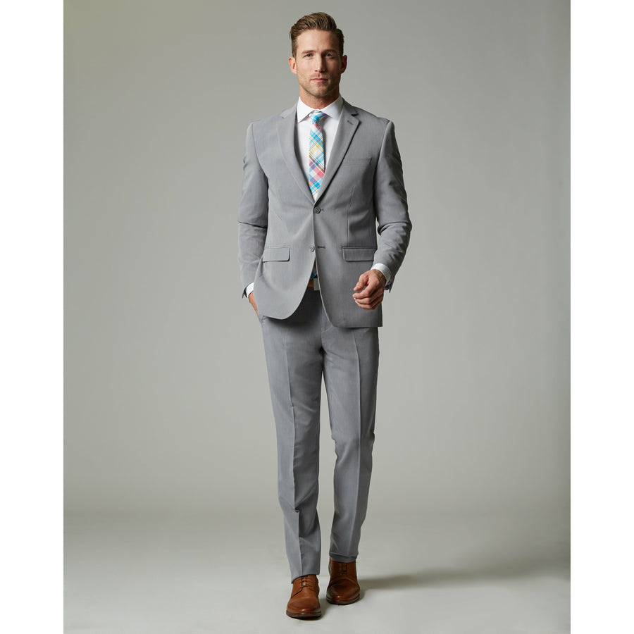 Light Grey Tour Stretch Modern Fit 1-Pant Suit