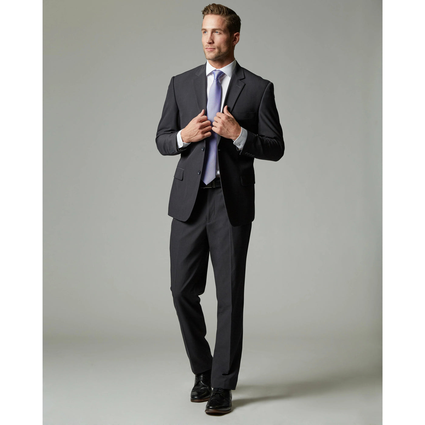 Charcoal Tour Stretch Modern Fit 1-Pant Suit