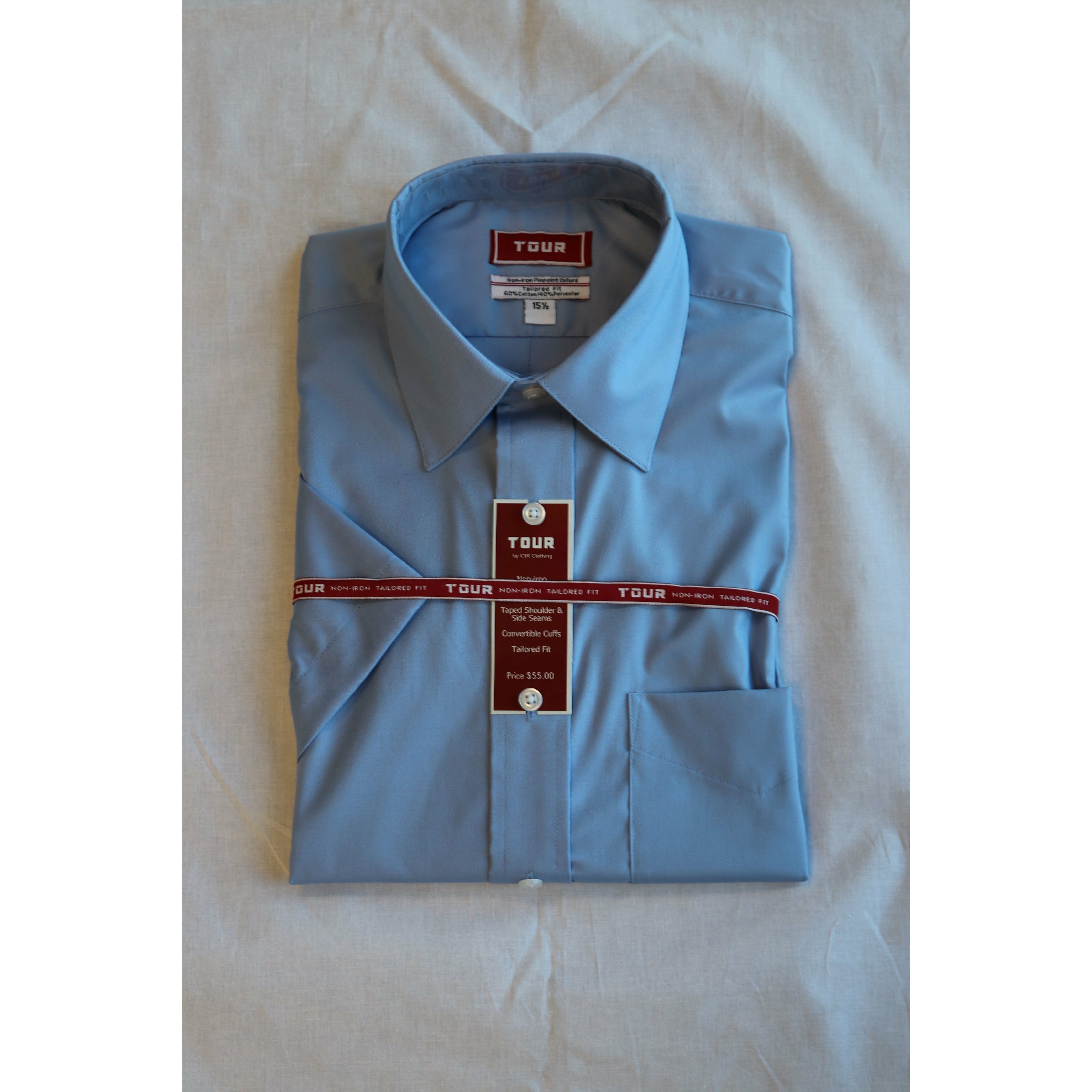 Tour Blue Athletic Fit Dress Shirt