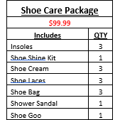 Shoe Care Package